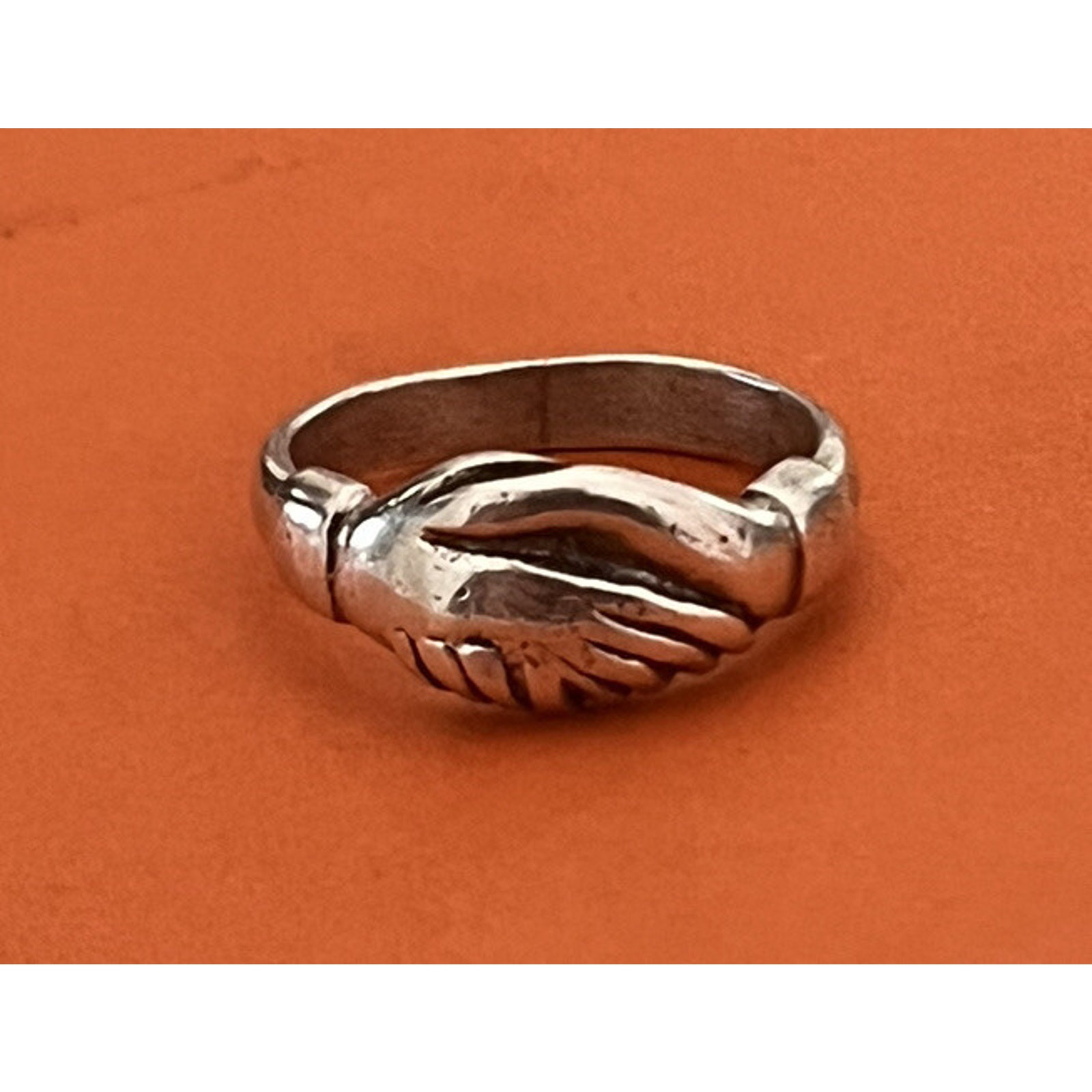 James Avery Retired Sterling Silver Friendship Ring Size 6.5